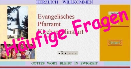 Zur Pfarramts-Homepage - Hufige Fragen
